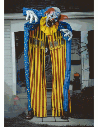 10 Foot Animated Looming Clown Archway Prop